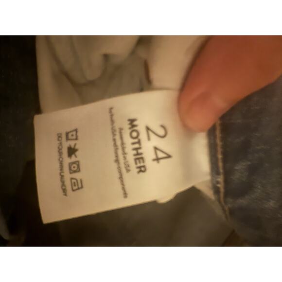 Mother Superior Tomcat Jeans Quite Contrary Button Fly Distressed Stretch USA 24 - Picture 3 of 3